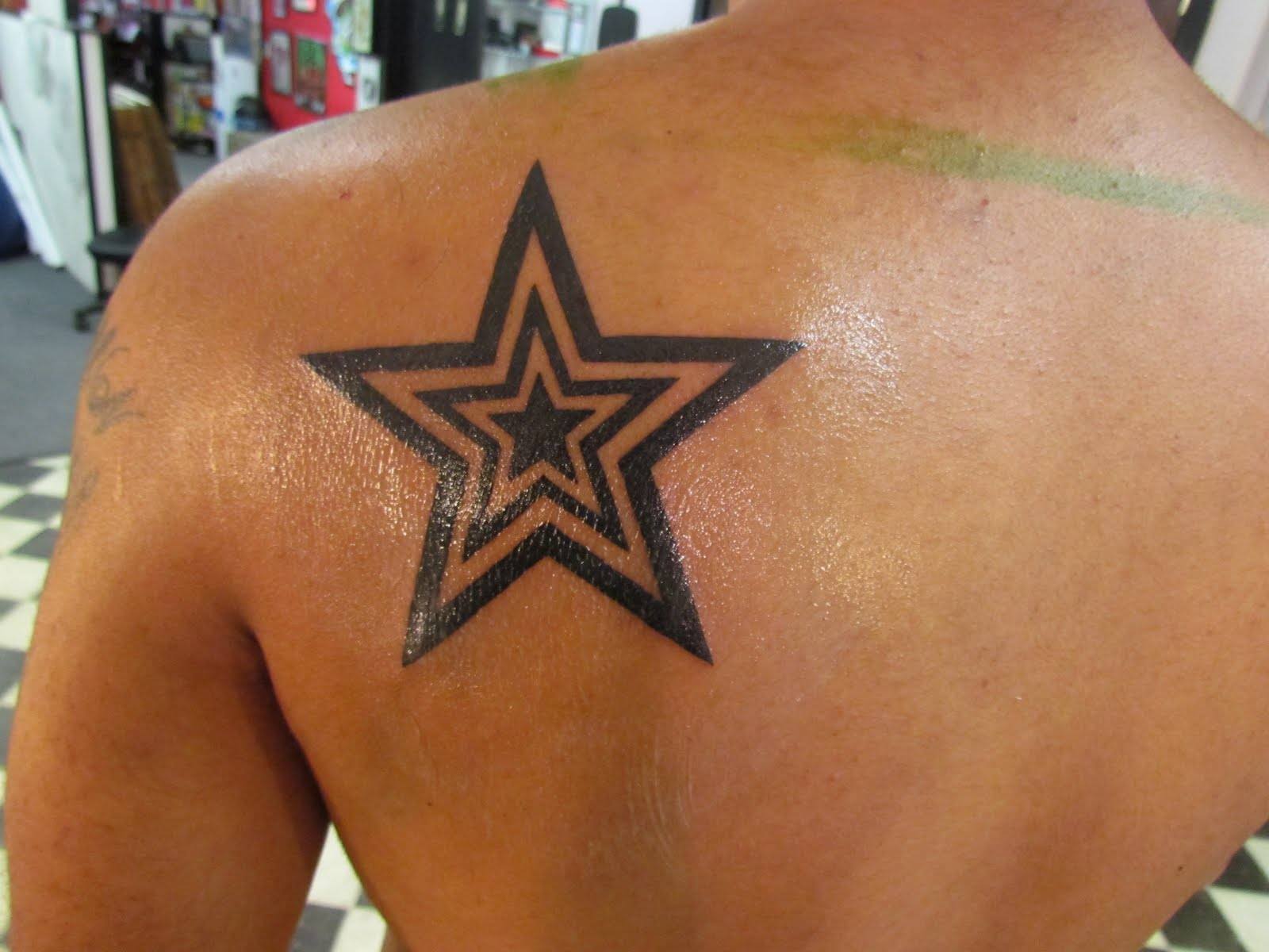 star-tattoo-shoulder-fame-celebrity-achievement-notoriety-luck-heavens