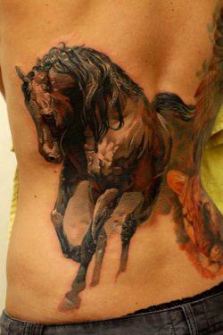 Another artistic horse tattoo by master tattoo artist Dmitriy Samohin