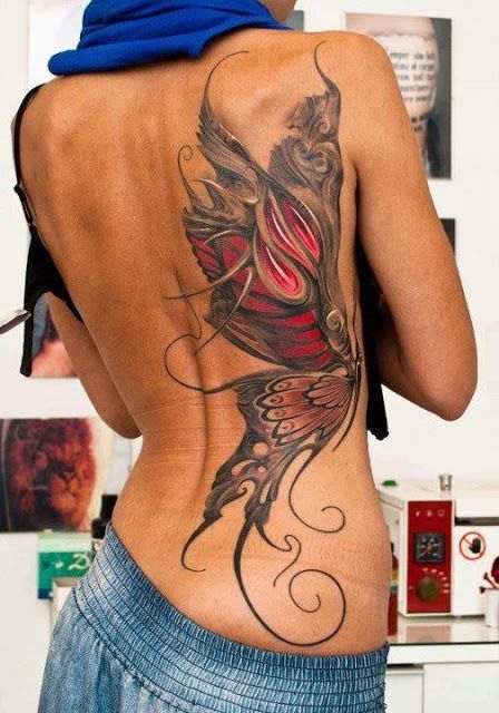 This fantasy butterfly tattoo is perfect for people with a little imagination and magic in their soul