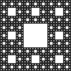 An example of a sierpinski carpet design