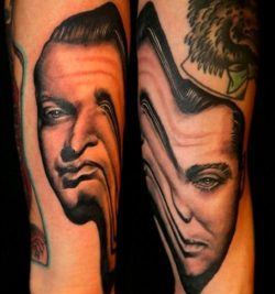 Pietro Sedda's twisted perspective on portrait tattoos gives a lot of character to his subjects